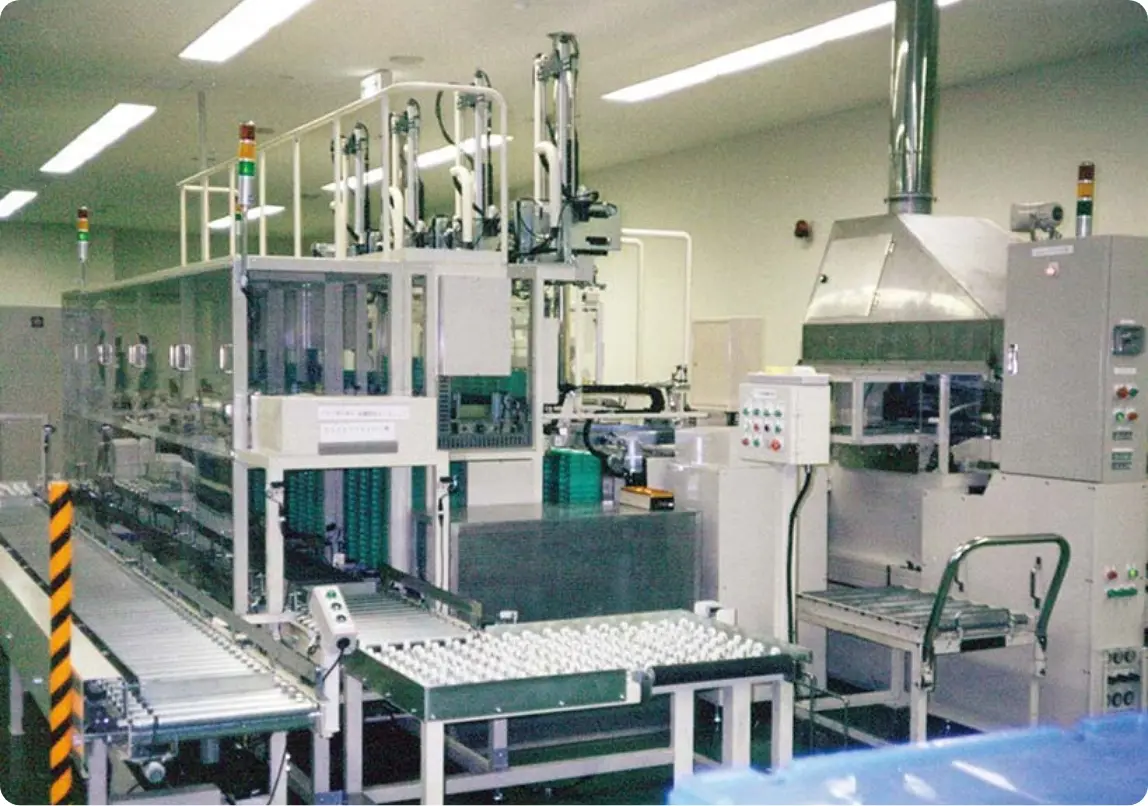 三田理化エンジニアリング設計の歯ブラシ工場設備