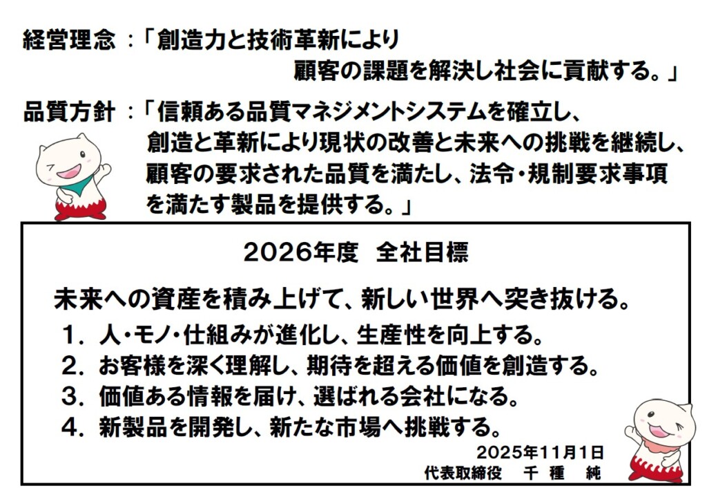 2026年度全社目標